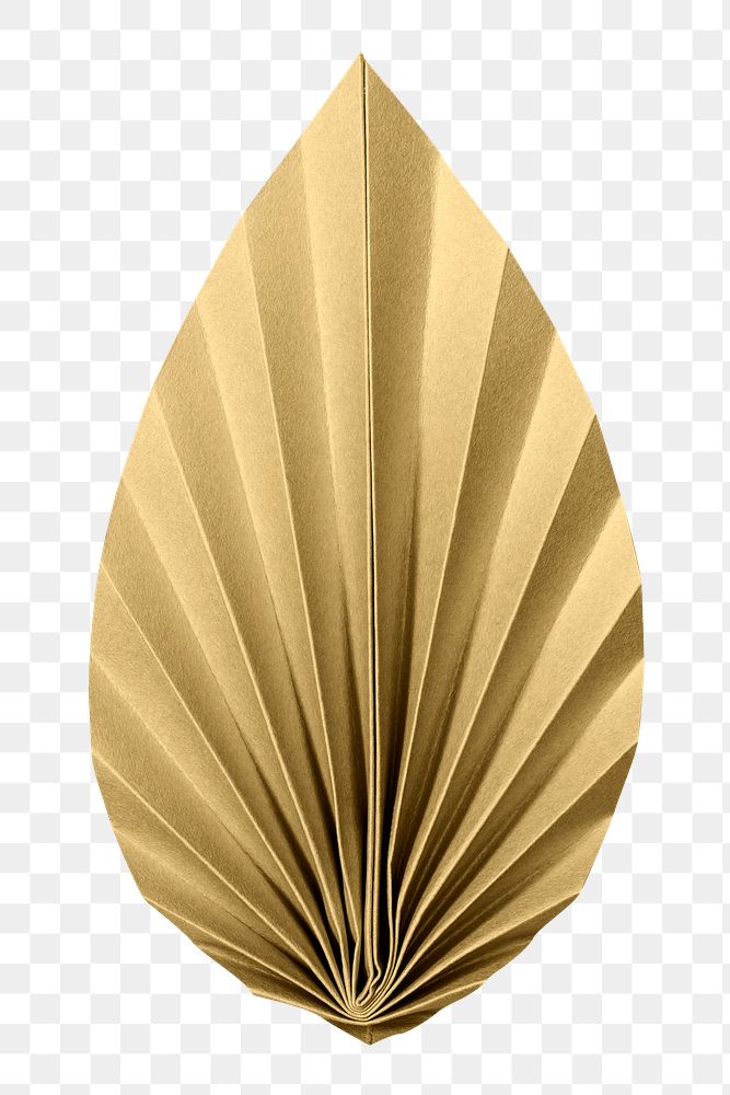 Leaf mockup png paper craft style
