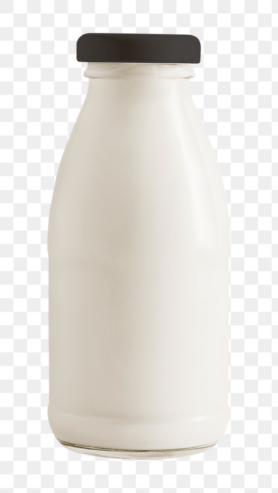 Png glass bottle mockup transparent product packaging