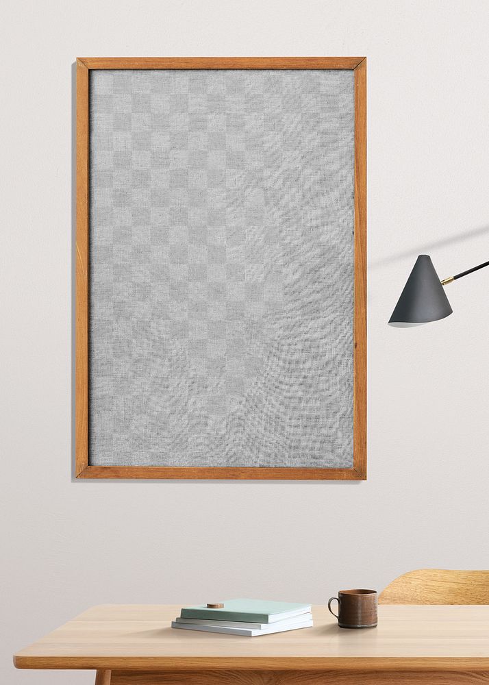 Frame png transparent mockup minimal study room interior