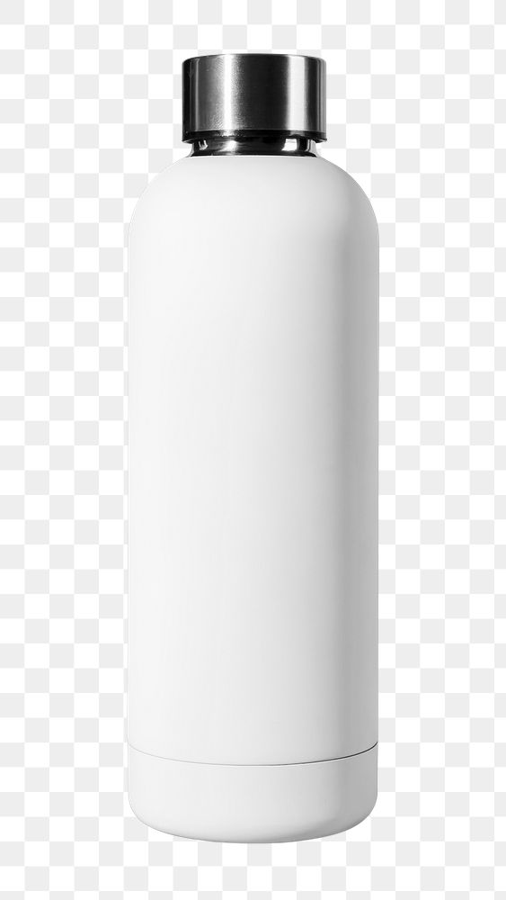 PNG white stainless steel water bottle