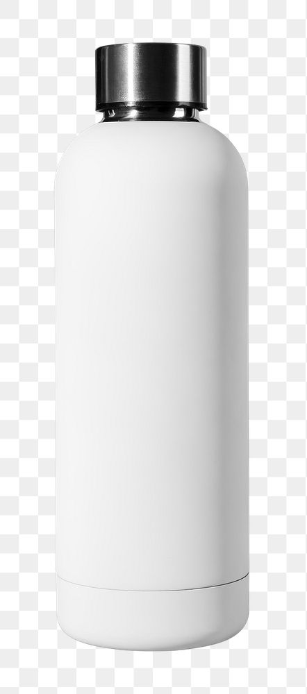 Reuable water bottle on transparent background