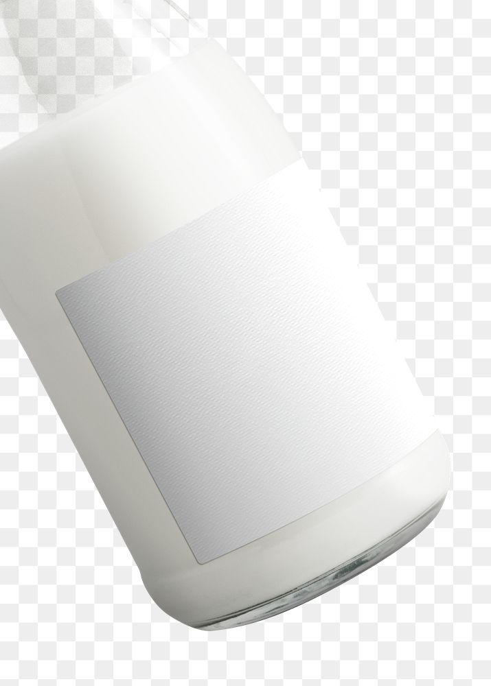 Milk bottle png, glass packaging design