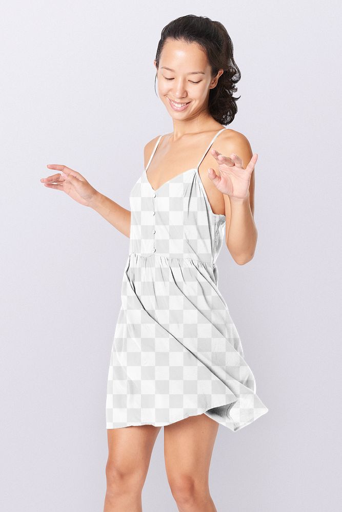 Cute dress png mockup, transparent design