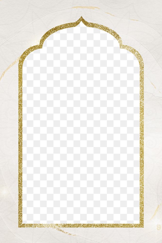 Png Ramadan frame, aesthetic design on transparent background