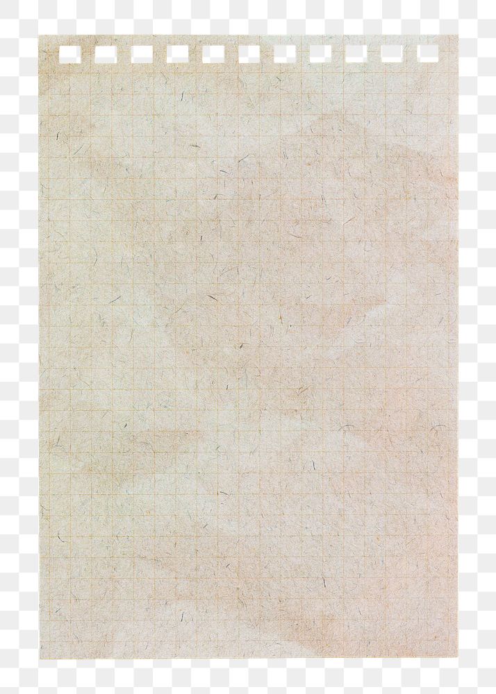Aesthetic paper png memo collage element, transparent background