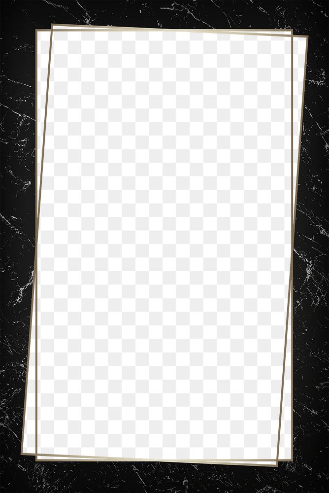 Rectangle golden frame on a marble background design element