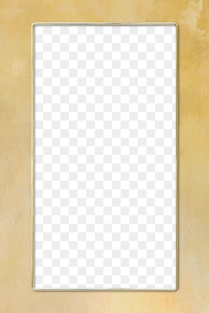 Rectangle frame on a yellow background design element