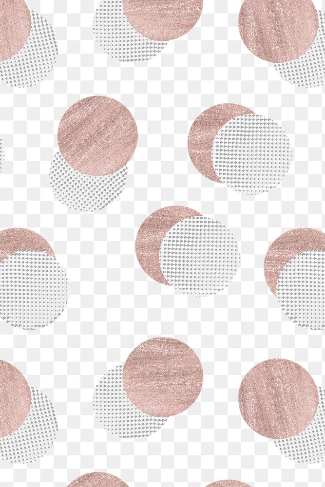 Round copper pattern vintage transparent png design remix from original artwork.