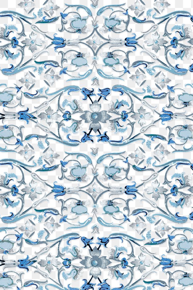 Navy blue floral patterned background design element