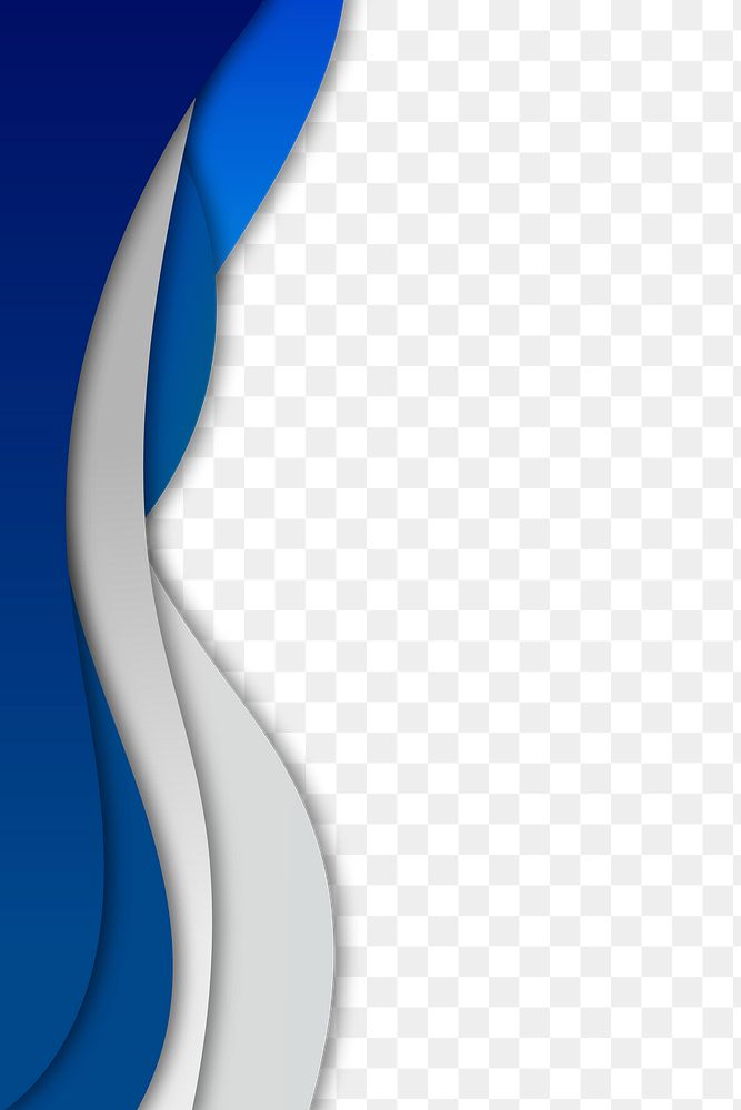 Dark blue and gray curve frame template design element