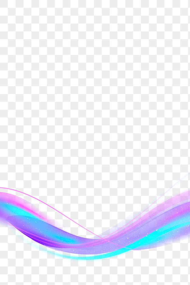 Neon purple curve frame template design element