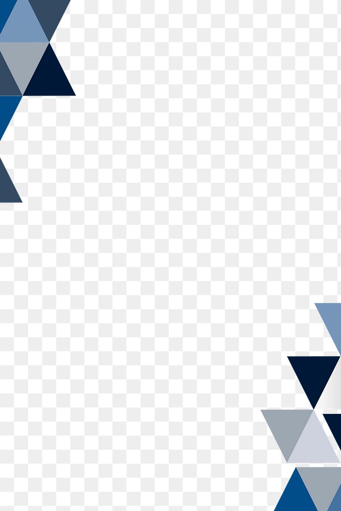 Blue geometric template design element