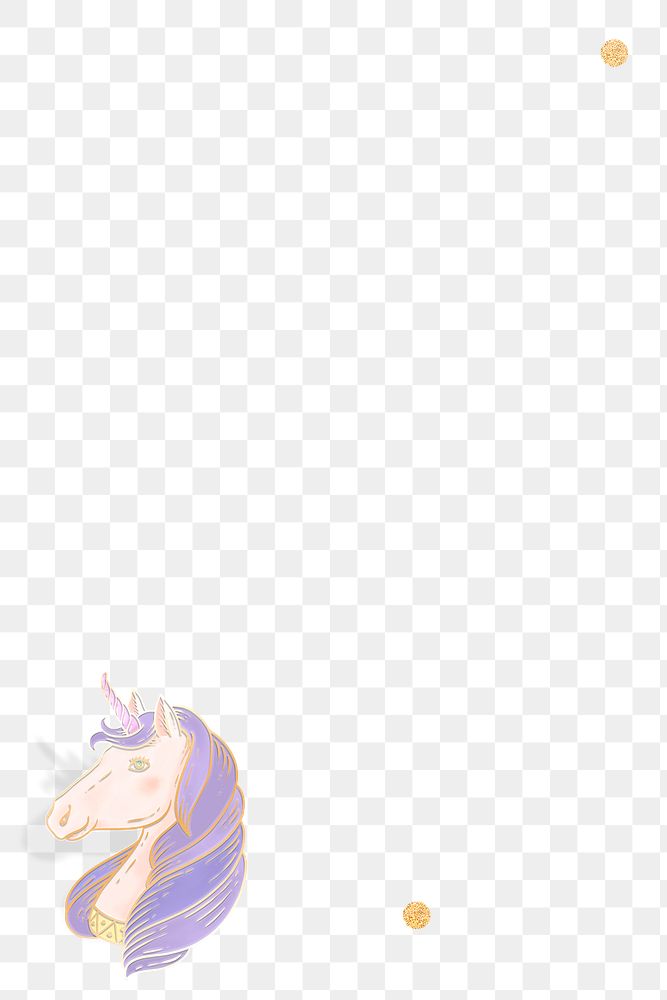 Pastel purple mane unicorn with design space