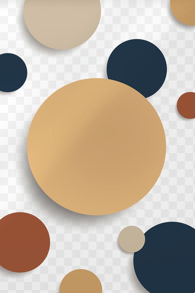 Earth tone circle patterned background design element