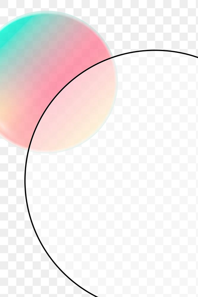 Gradient circle pattern design element