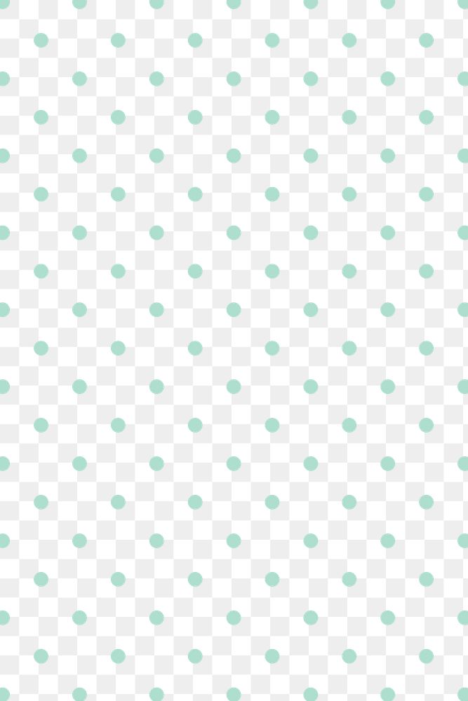 Mint green polka dots pattern design element