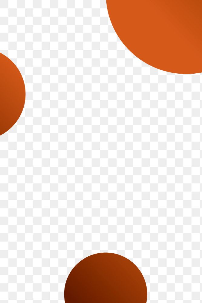 Dark orange circle pattern design element