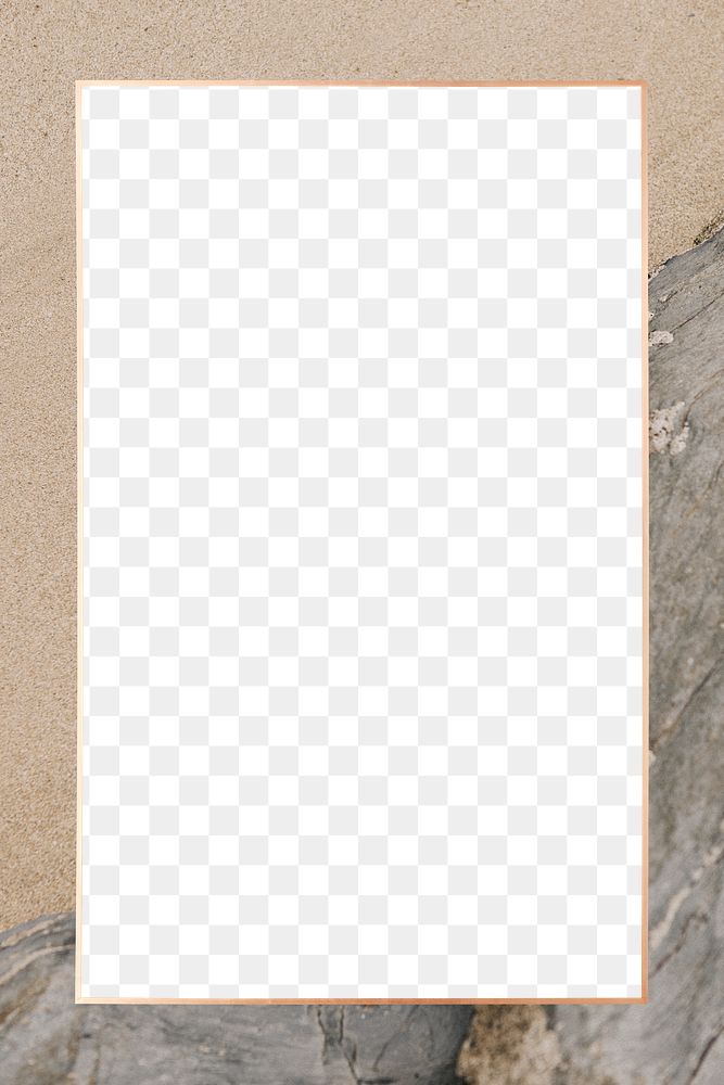 Sand texture rectangle frame design element