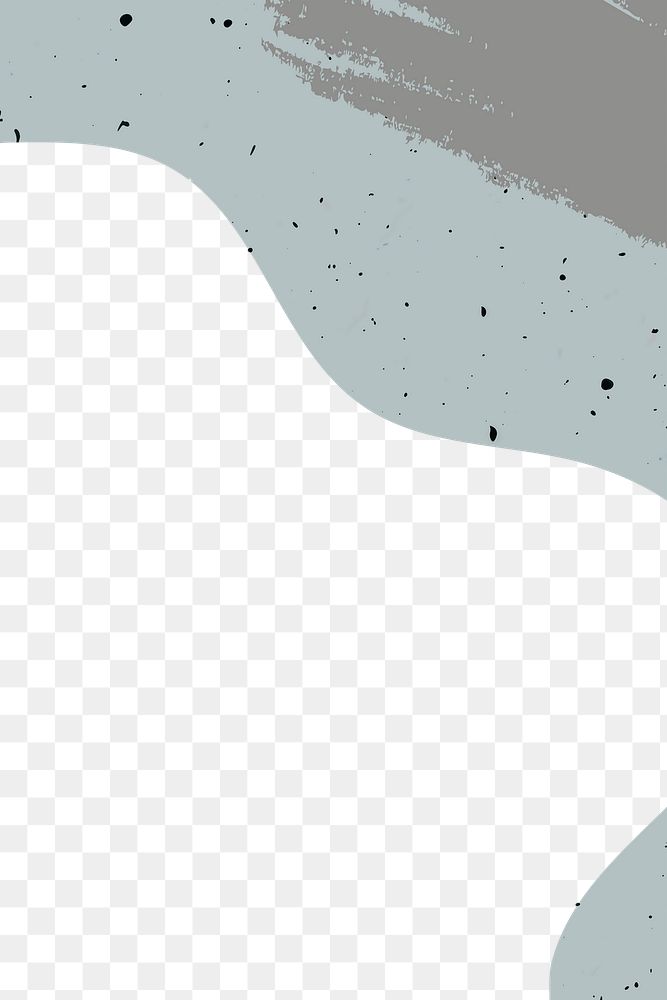 Png abstract gray terrazzo transparent background