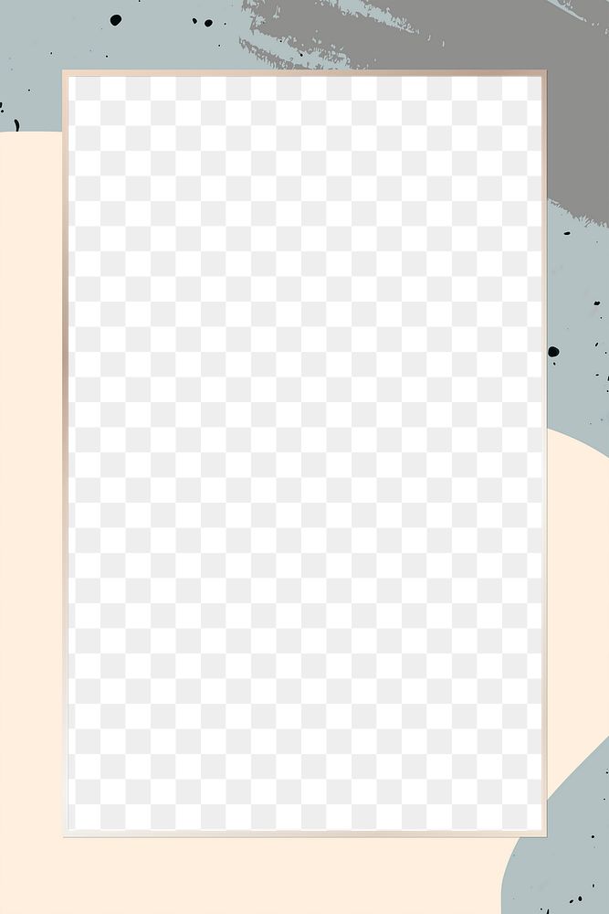 Abstract png gray terrazzo frame