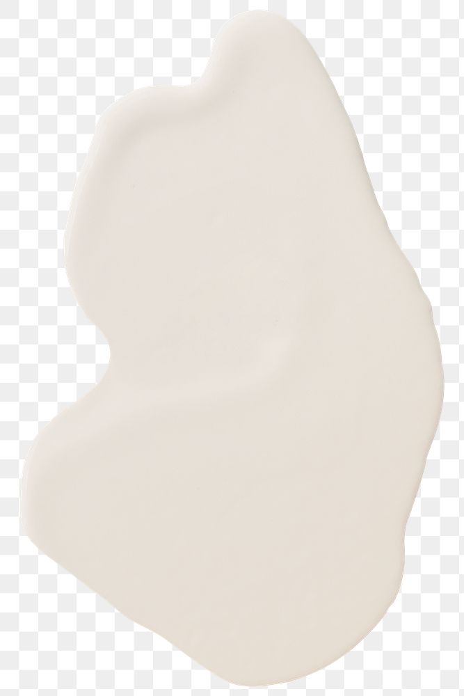 Cream color smear element png paint texture