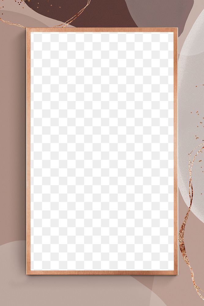 Png copper frame abstract background