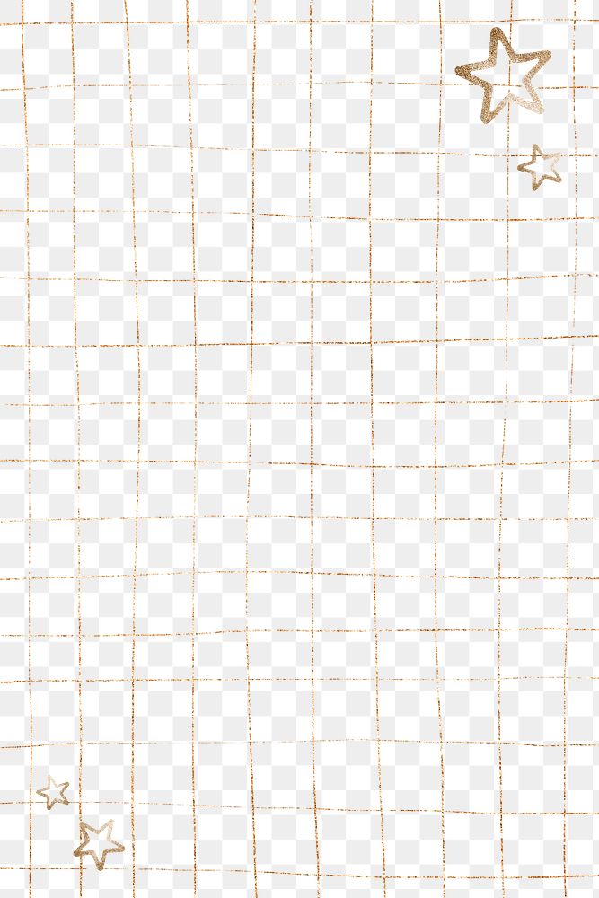 Gold stars png grid background 