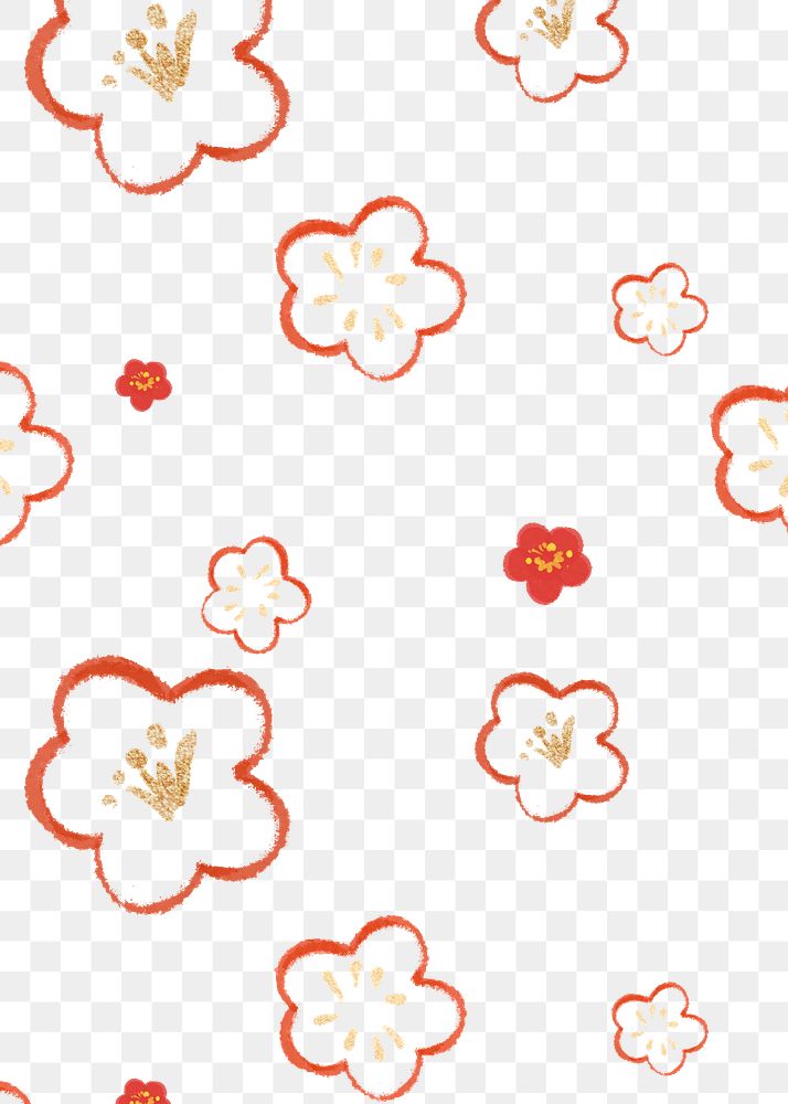 Plum blossom pattern png for Chinese National Day