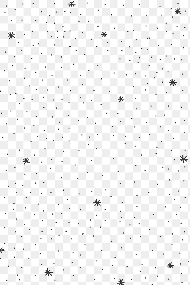 Minimal black & white star pattern png