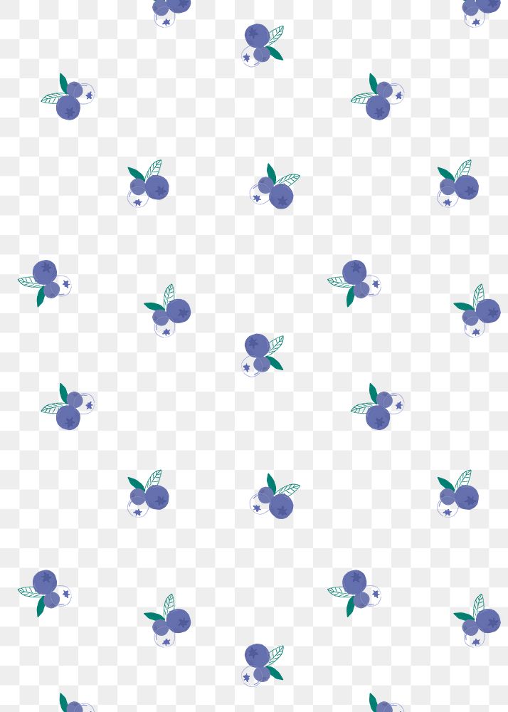 Png blueberry pattern transparent background