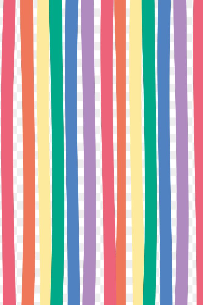 Striped rainbow cute png pattern banner