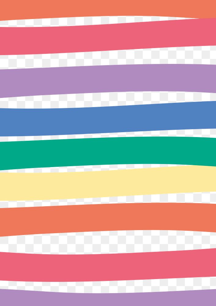 Rainbow png stripes artsy pattern social banner