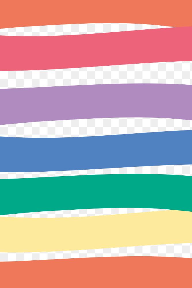 Striped png rainbow cute artsy banner