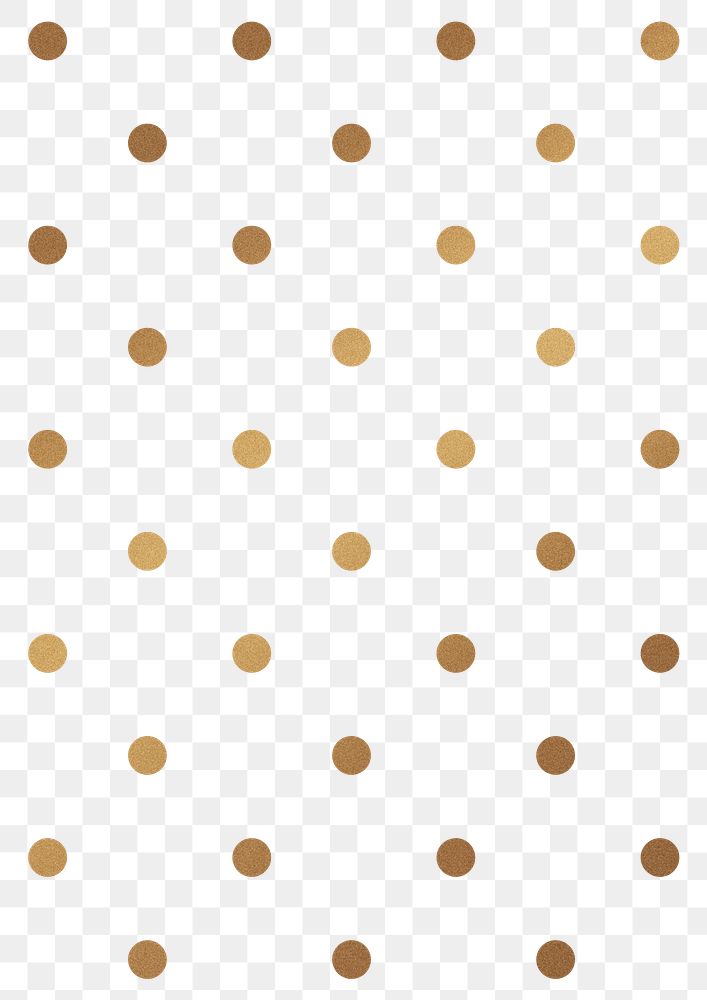 Golden sparkly png polka dot pattern social banner