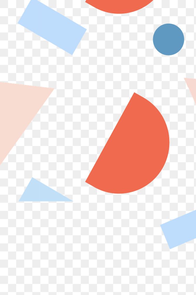 Modern orange memphis png pattern abstract banner