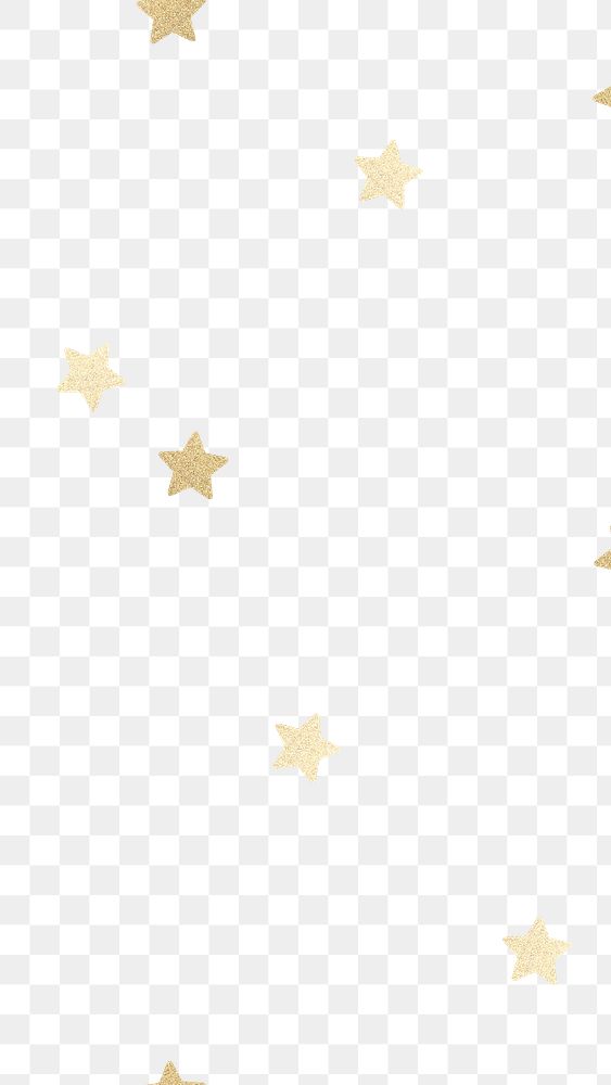 Shimmery png gold stars pattern social banner