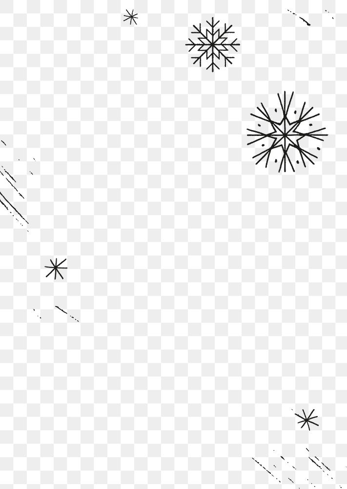 Snowflake pattern frame png Christmas background