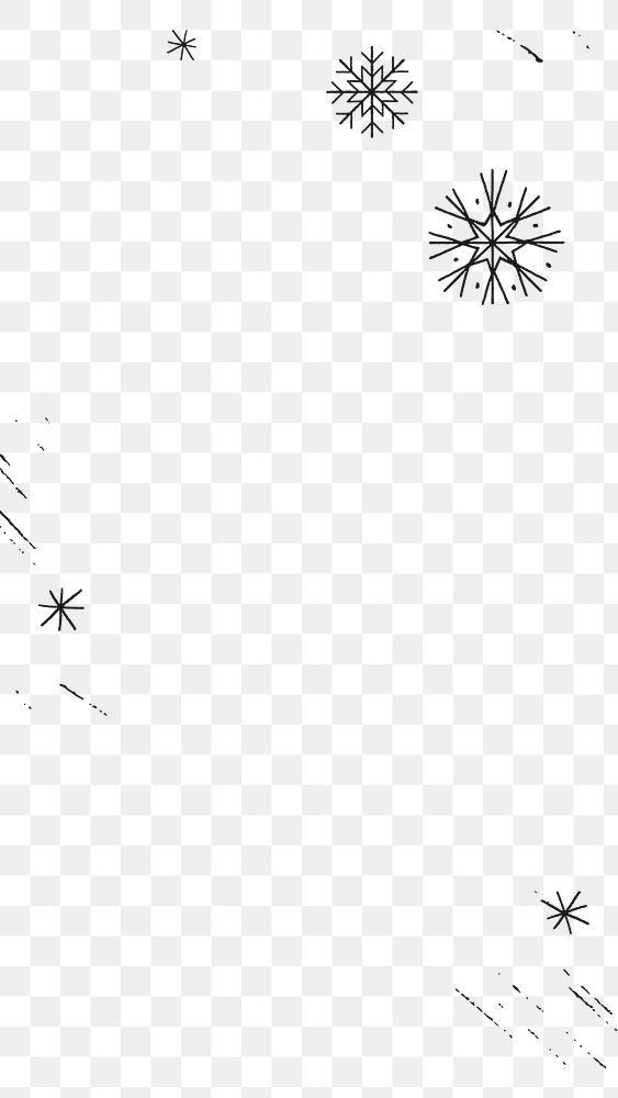 Snowflake pattern frame png Christmas background