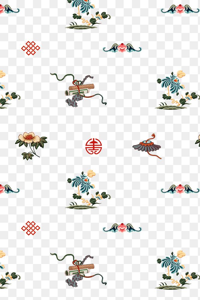 Png traditional Chinese art pattern background
