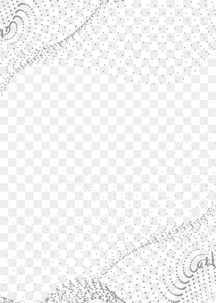 Abstract border wireframe png digital background