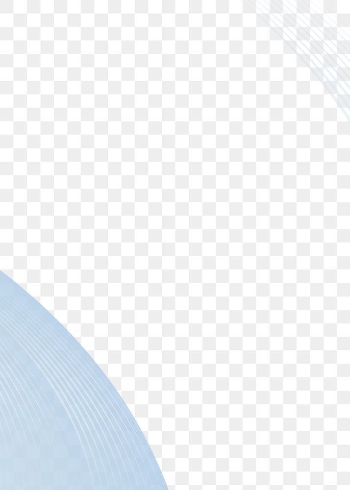 Blue curve abstract png background