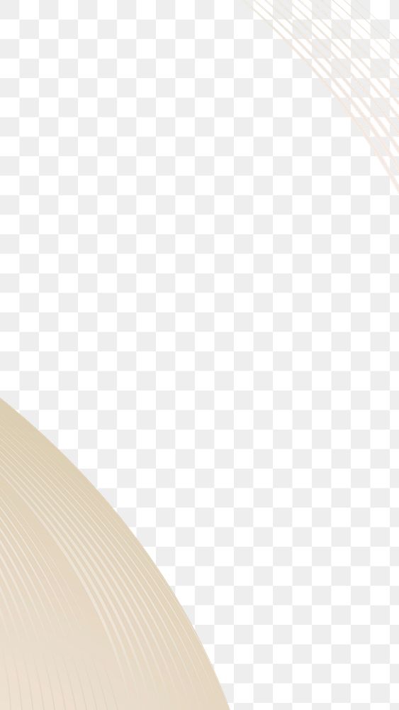 Beige curve abstract png mobile wallpaper