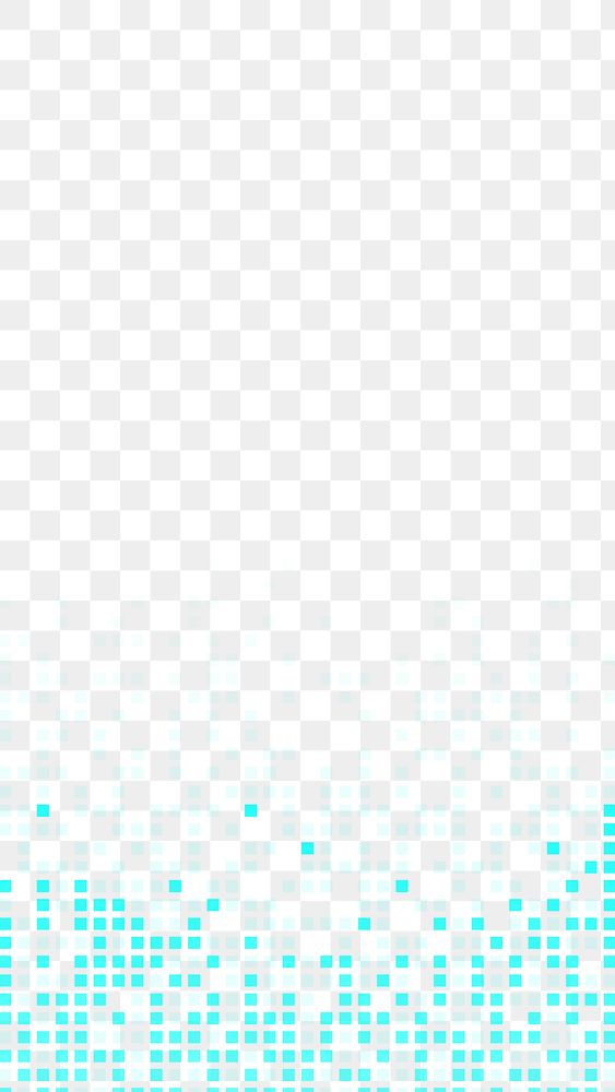 Teal abstract pixel pattern png background