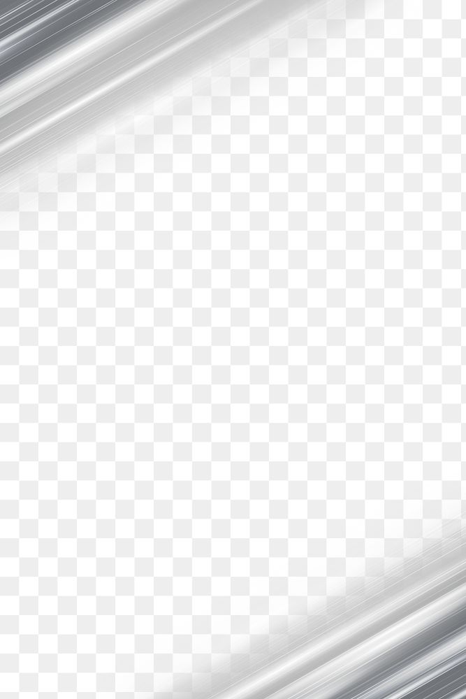Gray border frame png abstract diagonal lines background