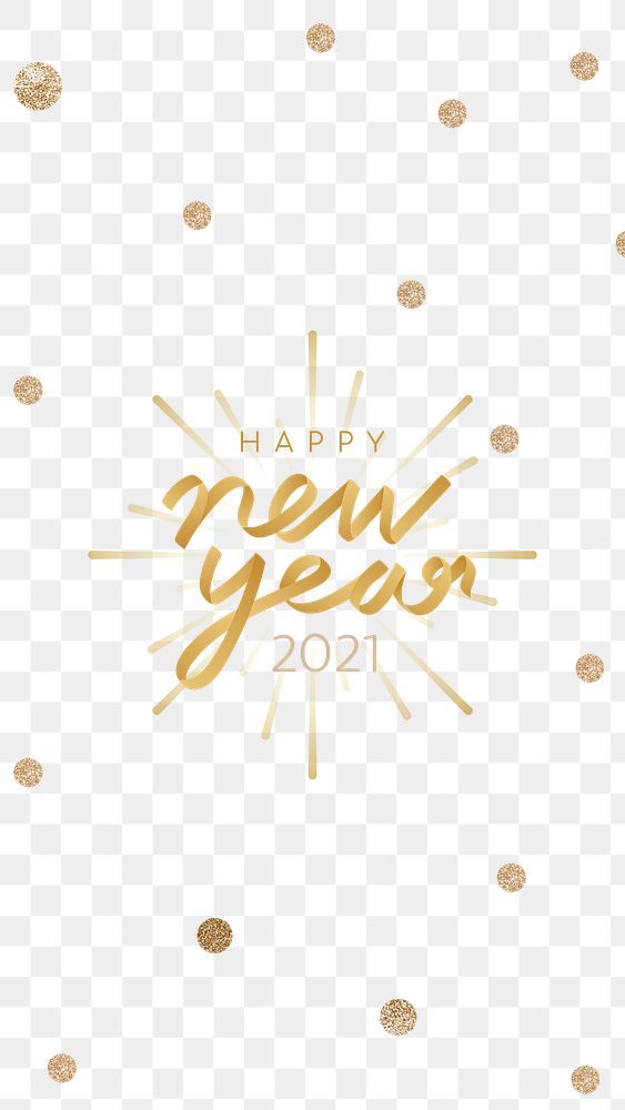 Happy new year 2021 png transparent background