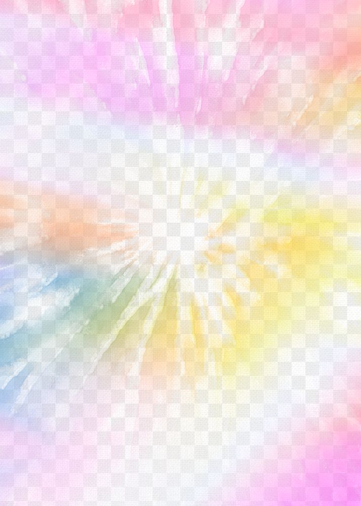 Colorful tie dye png watercolor transparent background