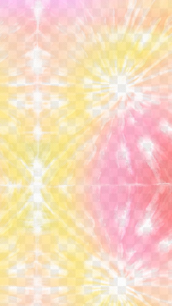 Pastel swirl png tie dye in yellow and red transparent background