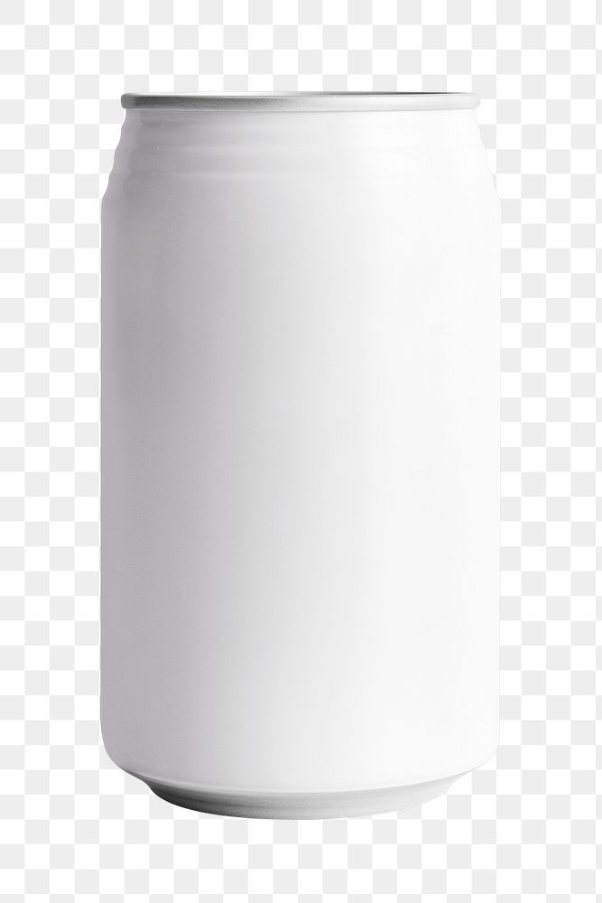 Beverage can png, white design with design space