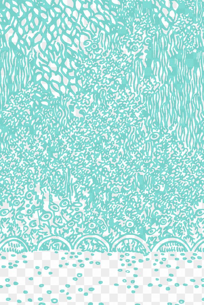 Green png garden background in vintage style, remixed from artworks by Moriz Jung