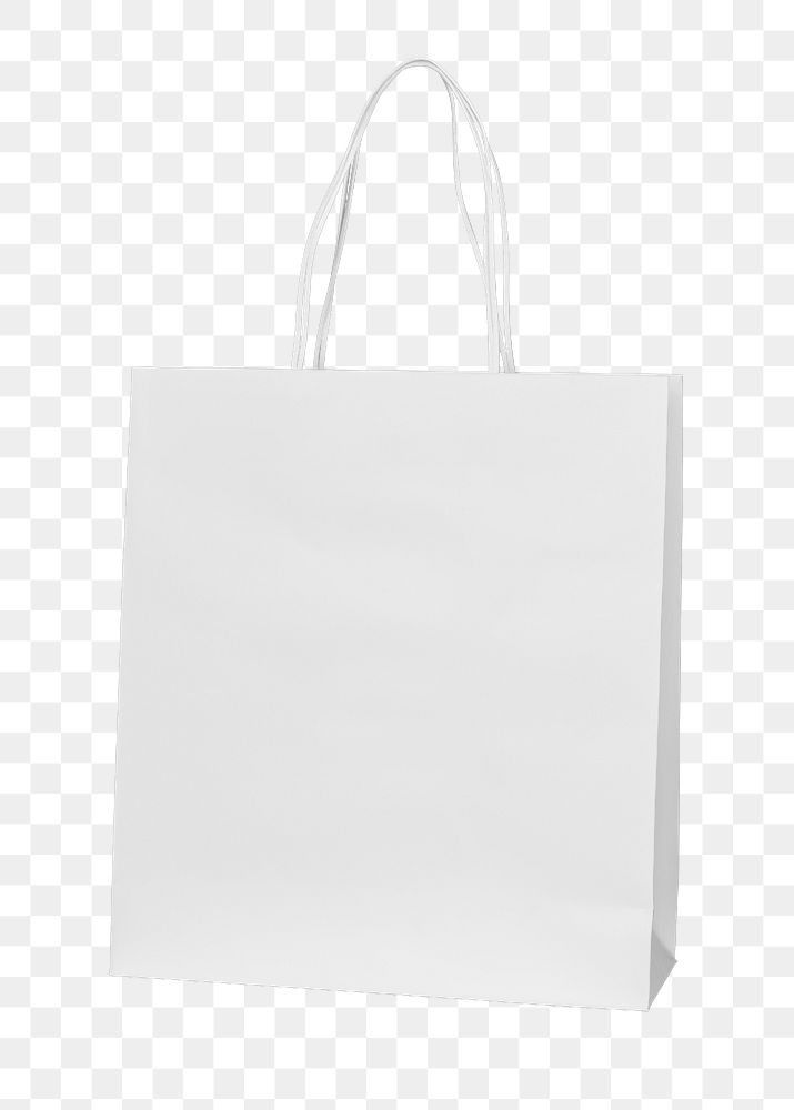 White paper bag mockup design element 